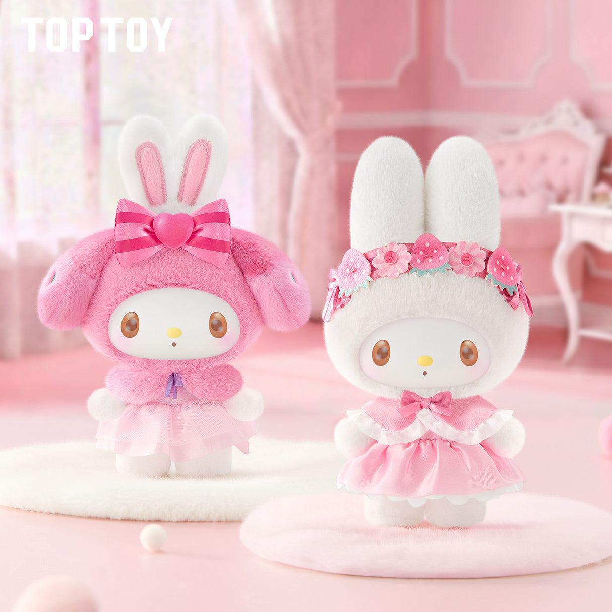 Sanrio Characters Play with Kittens Series Plush Pendant Blind Box – Collectible Plush (1 Random Plush)