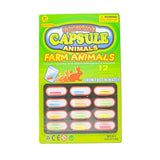 12 Pcs Magic Grow Capsules water growing farm animal toys with expanding figures