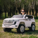 TOYOTA LAND CRUISER 12V Kids Ride-On Electric Car – White