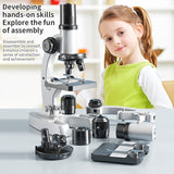 Scientific Microscope with 300X–1200X Magnification Educational Science Toy for Kids