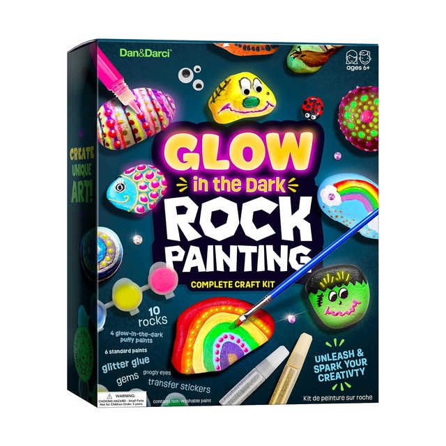 Dan & Darci Glow In The Dark Rock Painting Kit