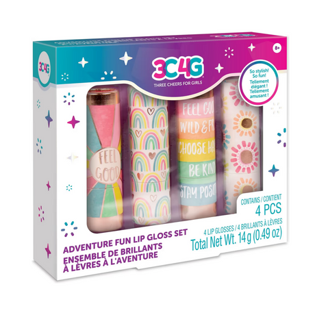 3C4G Three Cheers For Girls - Adventure Fun Lip Gloss Set