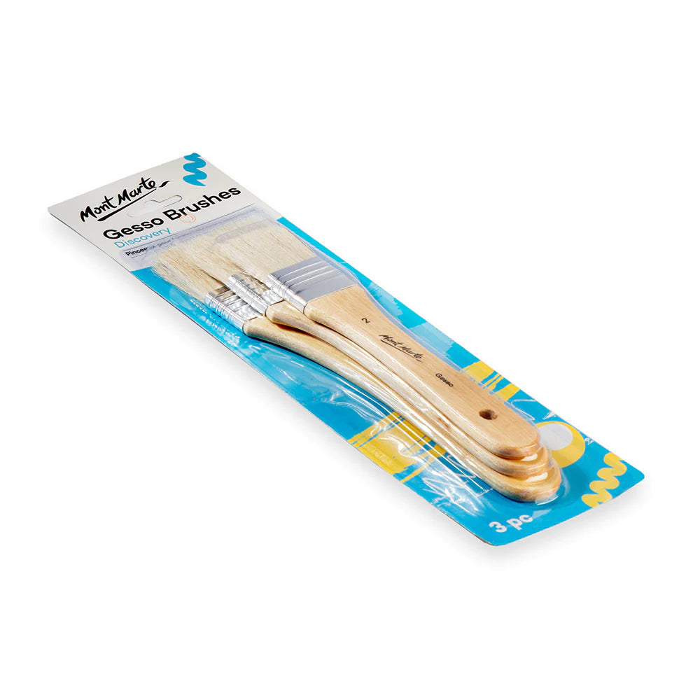 Mont Marte Gesso Brushes Discovery 3Pc