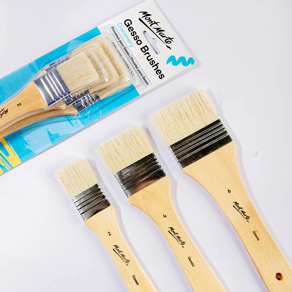 Mont Marte Gesso Brushes Discovery 3Pc