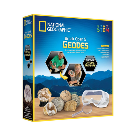 National Geographic Break Open 5 Geodes Kit