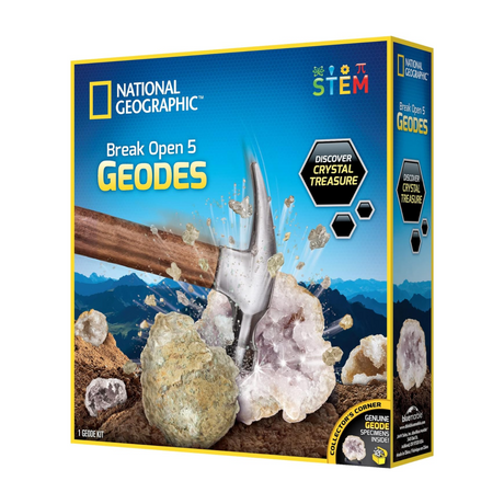 National Geographic Break Open 5 Geodes Kit