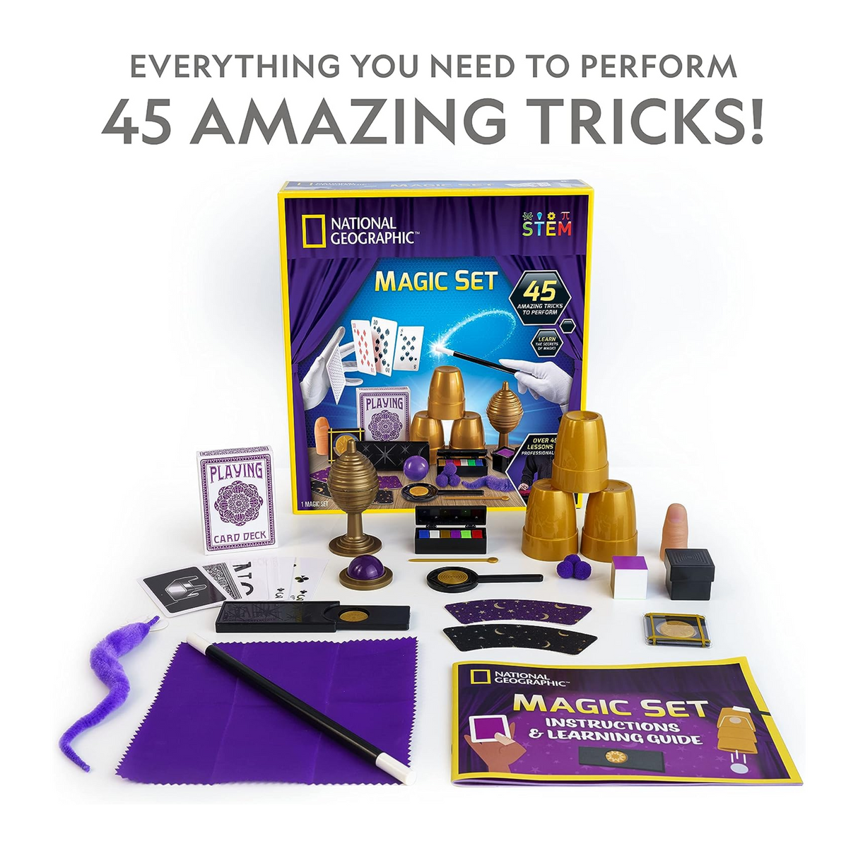 National Geographic Magic Set - 45 Amazing Tricks To Perform