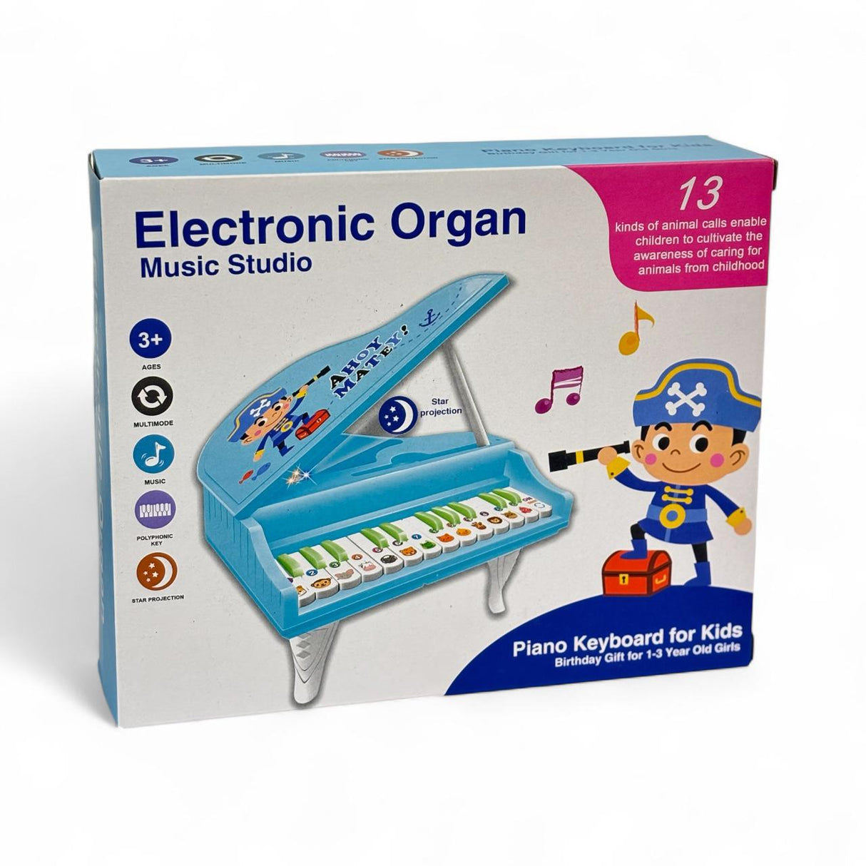 Electronic Organ Keyboard Blue