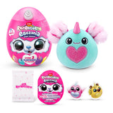 Rainbocorns Baby Eggzania S1 (Assorted) - Adorable Mini Plush Surprise Egg with Glitter Hearts and 7 Collectibles - Assorted