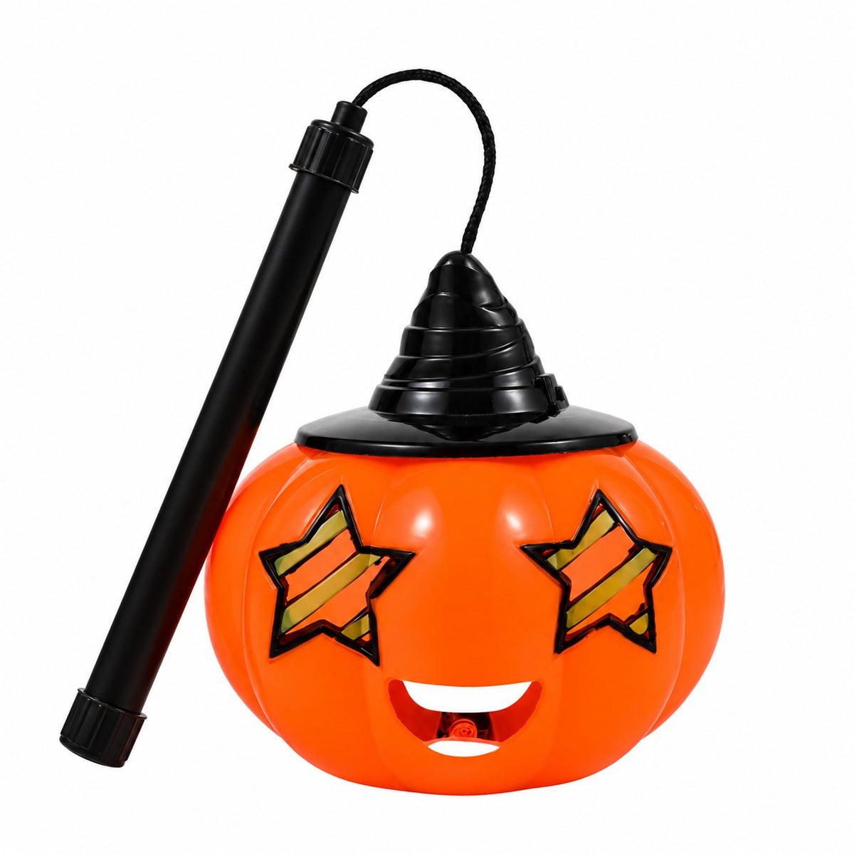 Illuminated Halloween Pumpkin Decoration with glowing light for indoor and outdoor fall decor