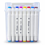 Twin Marker Pen 48 Pcs Set Dual Tip Markers for Adult Coloring and Art