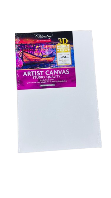 Artist Canvas 20 × 30 cm – 400 GSM Stretched Painting Canvas for Acrylic & Oil - product image