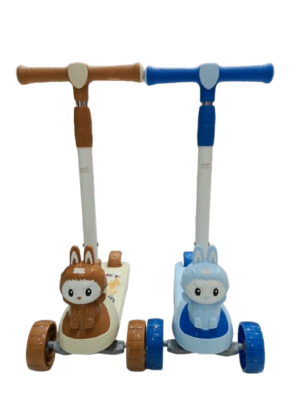 Labubu 3 Wheel Scooter – Kids Kick Scooter with LED Light-Up Wheels