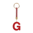 Pink Rhinestone Letter G Keychain