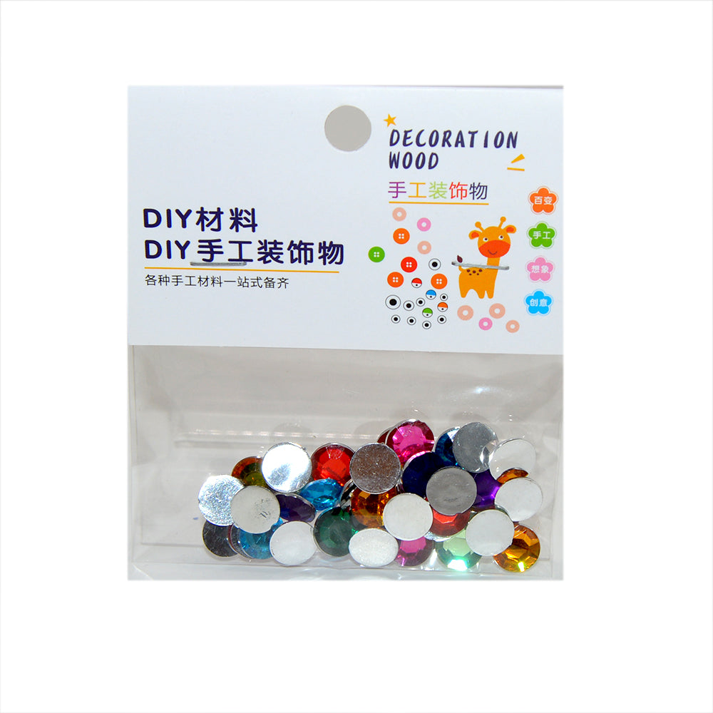 Acrylic Circle Flatback Rhinestone For Craft