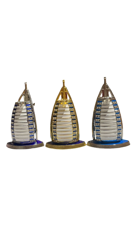 Burj Al Arab Metal Showpiece (Assorted Designs, Sold as Single)