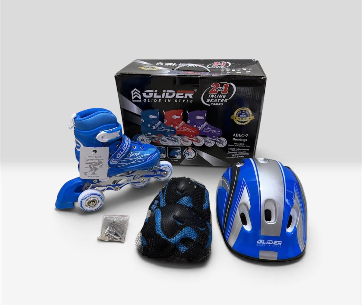 Inline Skate Shoes with Lights – Size 31–34 – 6 Assorted