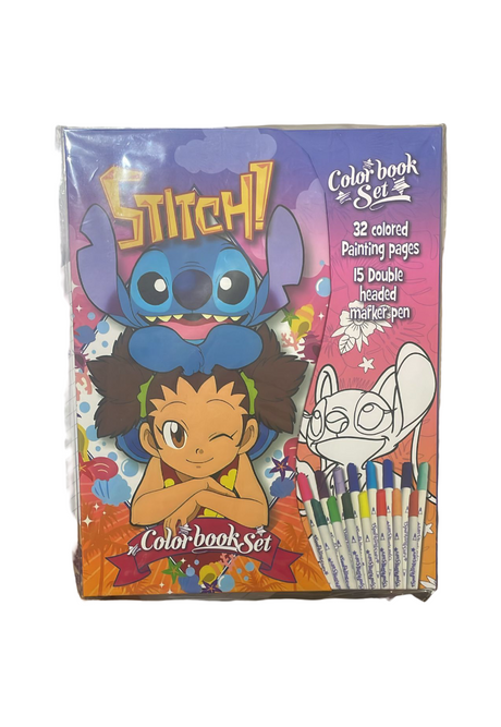 Stitch Coloring Book Set