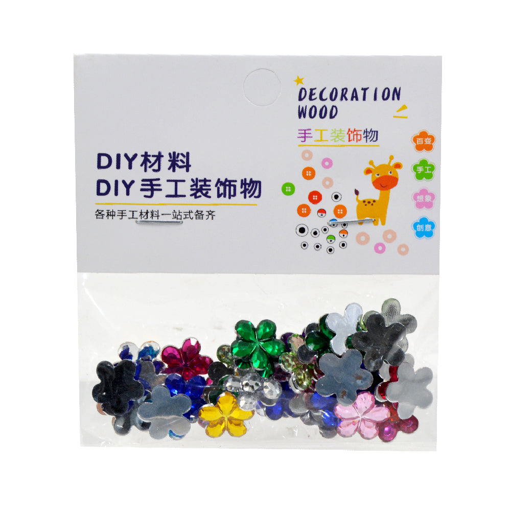 Acrylic Flower Flatback Rhinestone For Craft