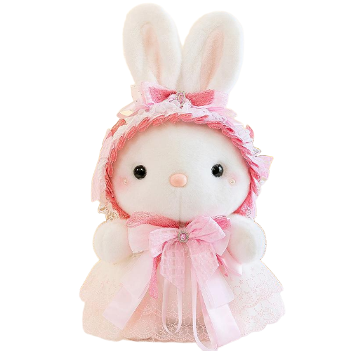 Cute Bunny Plush 14 Inch with Dress