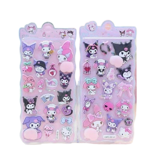 Kuromi Puffy Stickers