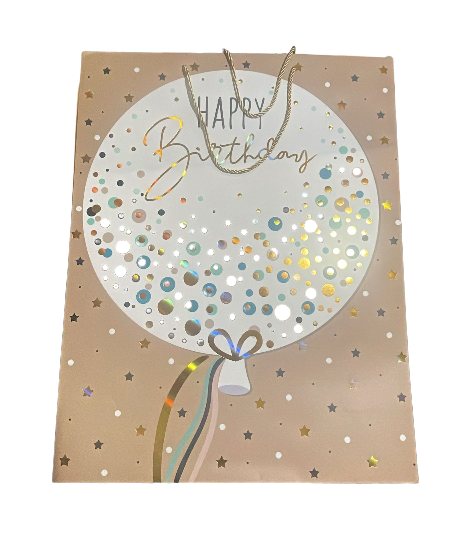 Happy Birthday Printed Gift Bag Large