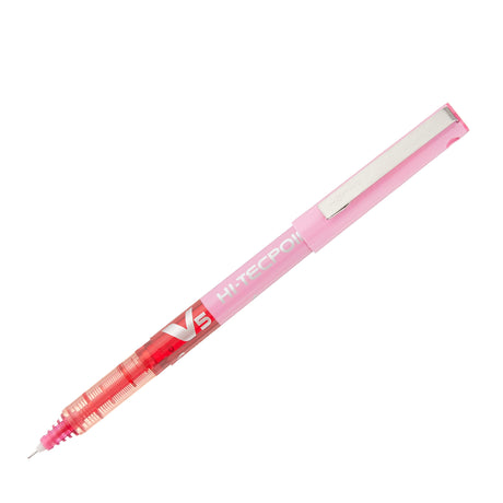 Pilot V5 Rollerball Pen Pink Rose Fine 0.5mm