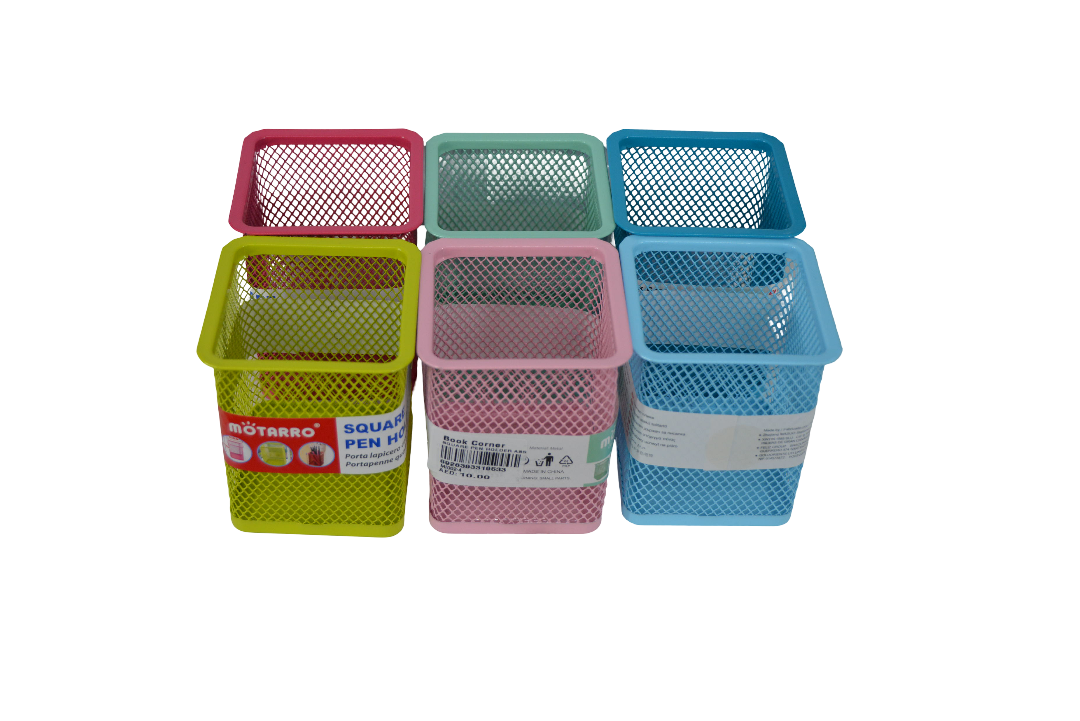 Motarro Square Pen Holder – Assorted 3-Pack