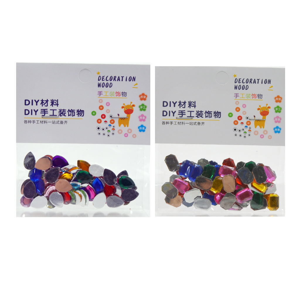 Acrylic Gem Jewels Flatback Rhinestone For Craft