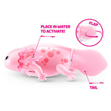 Pets Alive Swimming Axolotl - Water-Activated Robotic Pet with 5-Direction Swim and Power-Save Mode - Assorted (Pink/Teal Pack)