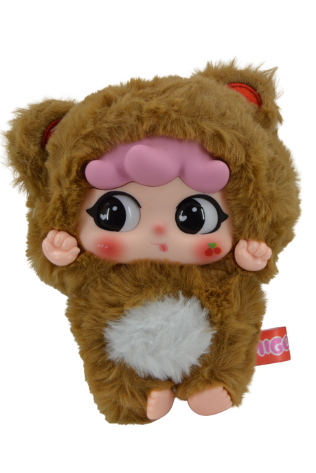 Baby 3 Migo Sneaky Brown Plush Doll