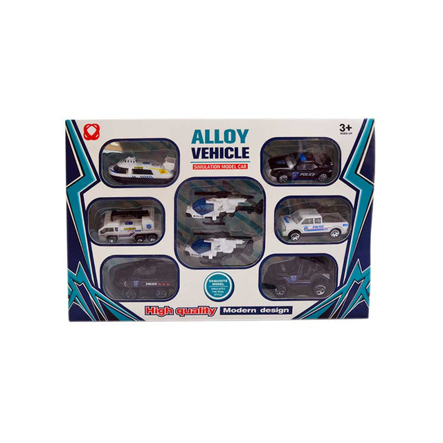 Links to POLICE ALLOY VEHICLE SET 8 PCS by 