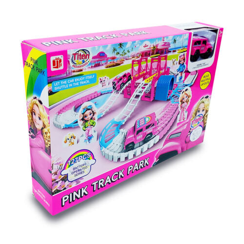 Pink Track Park Playset for Kids