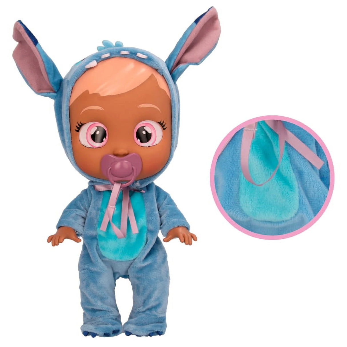 Cry Babies Disney Stitch -12" Baby Doll Stitch Themed Pajamas for Girls and Kids 18M and up
