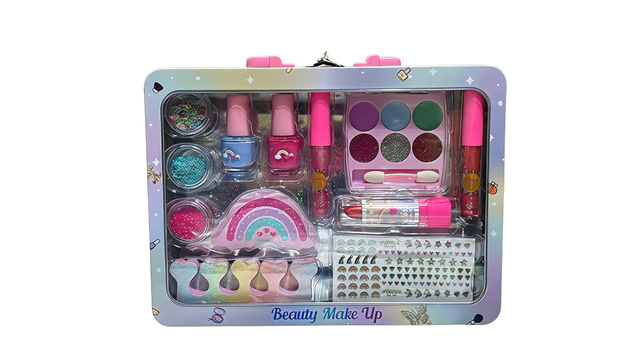 Beauty Makeup Doll Set with Accessories  Pretend Play Kit for Kids