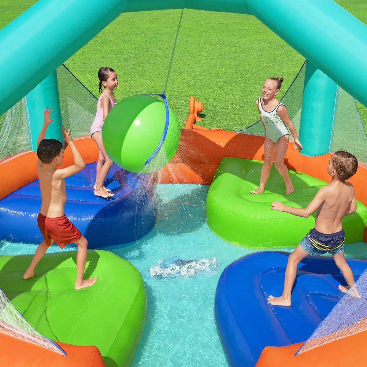 Bestway H2OGO Dodge & Drench Inflatable Water Park – 53383