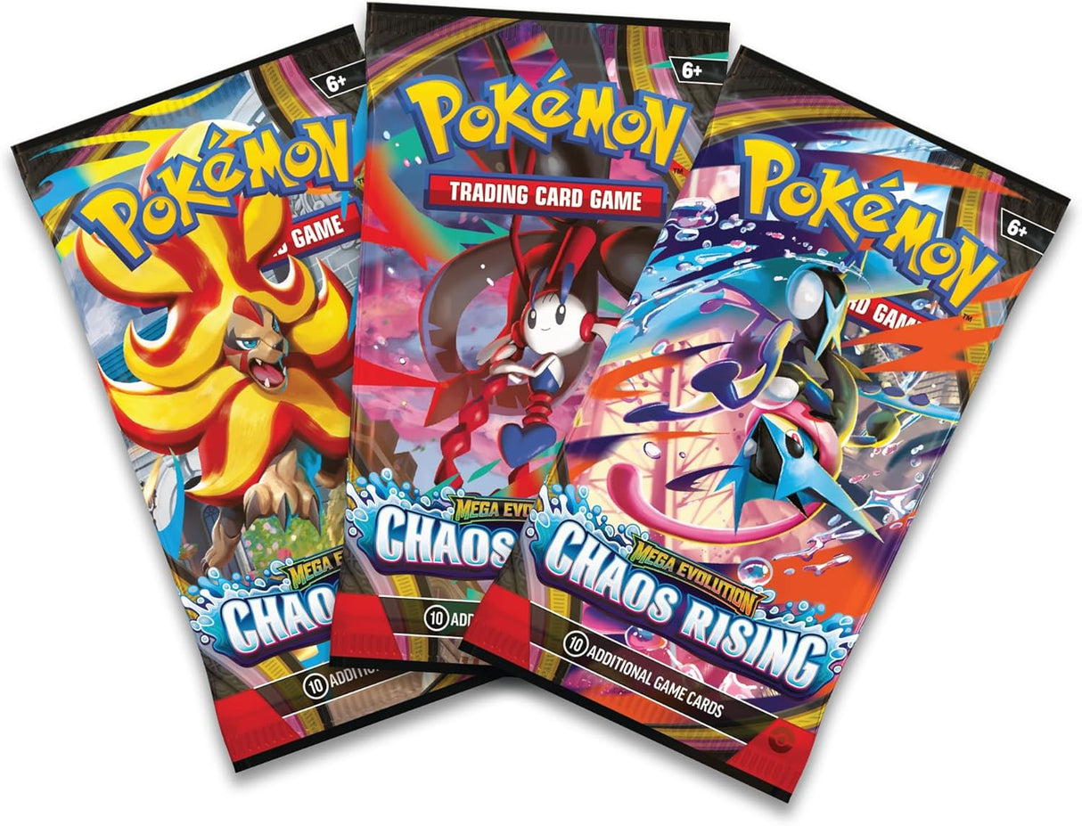 Pokemon TCG ME04 Chaos Rising 3-Pack Blister
