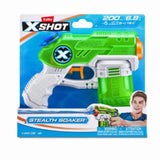 X-Shot Water Warfare Stealth Soaker - Compact Fast-Fill Water Blaster with 16-Foot Range and 8oz Capacity - Assorted