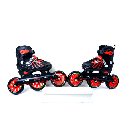 Adjustable In-Line Skate Sleek Red