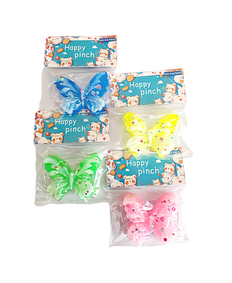 Squishy Butterfly Paw 4 Assorted (Price Per Piece)