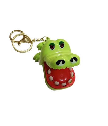 Crocodile Biting Teeth Keychain
