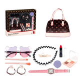 Kids Beauty Makeup Kit with Accessories - Washable Pretend Cosmetics