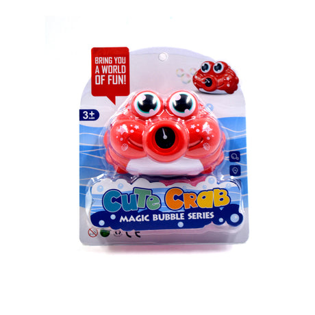 Cute Crab Magic Bubble Toy Asst 2 Red/Blue