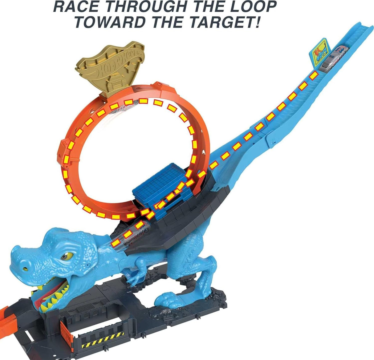 Hot Wheels City T-Rex Chomp Down Track Set