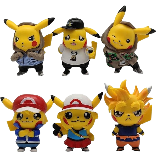 Pokemon Pikachu Figure Set 4 pcs Style 1