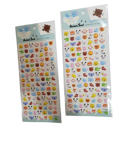 Animal Seal Collection Stickers Puffy Sticker Pack