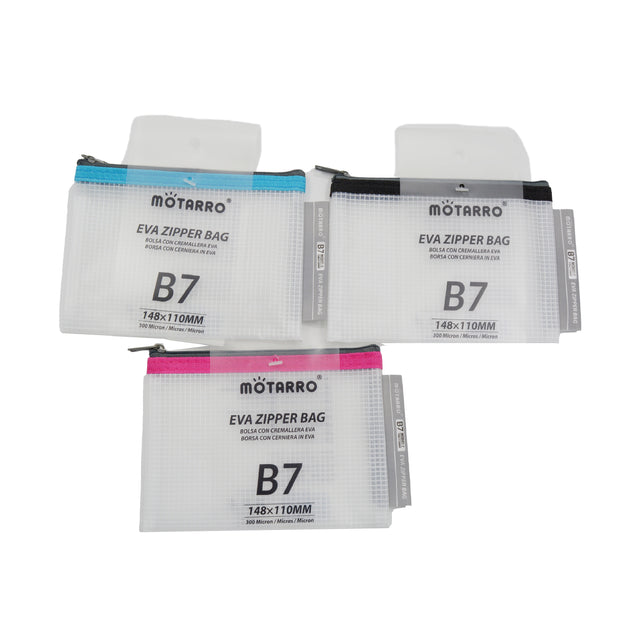 EVA Zipper Bag B7 148×110mm Assorted