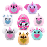 Rainbocorns Baby Eggzania S1 (Assorted) - Adorable Mini Plush Surprise Egg with Glitter Hearts and 7 Collectibles - Assorted