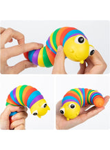 Sotnof Caterpillar Slug Bath Toy with Sound – Multicolor