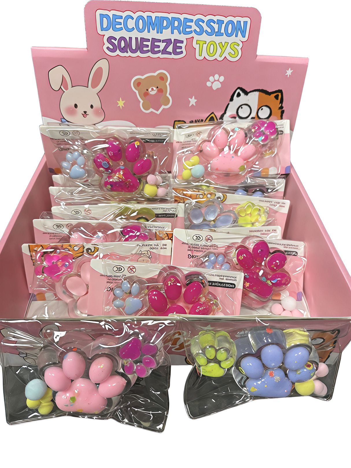 Squishy Paw 3 Assorted (Price Per Piece) Medium